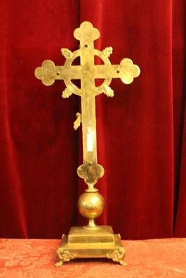 Altar - Cross style Gothic - style en Bronze / Gilt, France 19th century