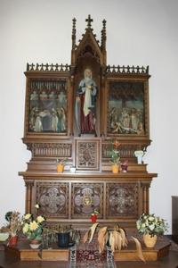 Altar Measures Without Steps. style Gothic - style en wood oak, 19th century