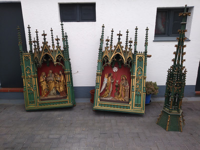 Altar  More And Better Pictures Soon ! style Gothic - Style en Wood, Germany 19 th century
