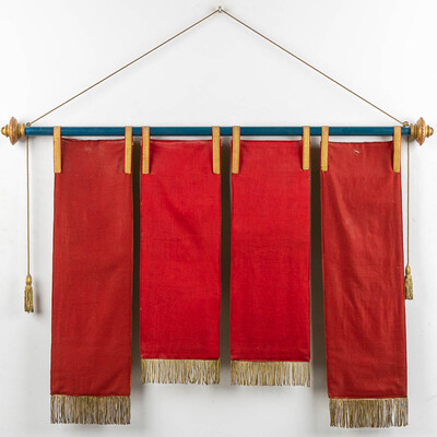 Banner 4 Evangelists style Gothic - Style en Fabrics, Belgium  19 th century