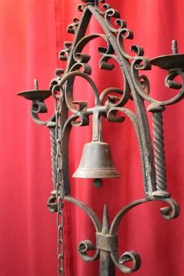 Bell style Gothic - Style en Hand forget - iron / Bronze Bell, Netherlands  20th century ( Anno 1920 )