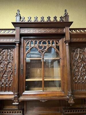 Cabinet  style Gothic - Style France 19 th century
