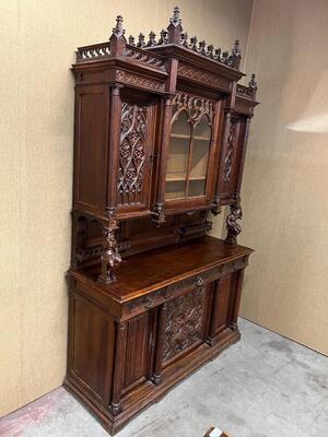 Cabinet  style Gothic - Style France 19 th century