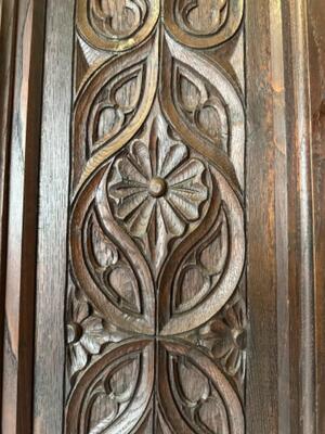 Cabinet style Gothic Style  en Wood , France 19th Century