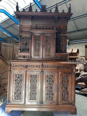 Cabinet  style Gothic - Style en Wood, France 19 th century