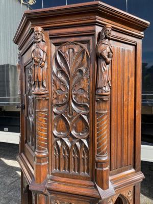 Cabinet  style Gothic - style en Wood , Belgium  19 th century