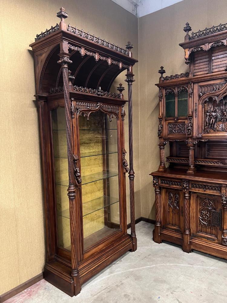 1 Gothic - Style Cabinet Expected ! Signed : V. Aimone.