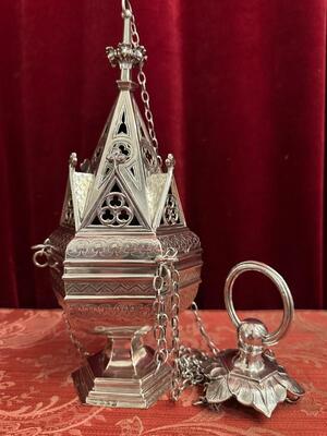 Censer style Gothic - Style en Full - Silver / Silver Marks Present / Polished & Varnished, Netherlands  1894