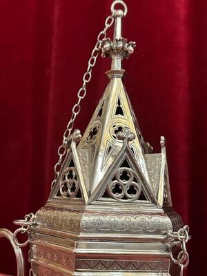 Censer style Gothic - Style en Full - Silver / Silver Marks Present / Polished & Varnished, Netherlands  1894