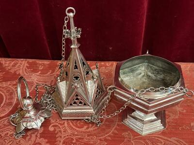 Censer style Gothic - Style en Full - Silver / Silver Marks Present / Polished & Varnished, Netherlands  1894