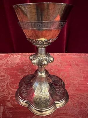 Chalice style Gothic - Style en Full - Silver / Could be Polished !, Belgium  20 th century ( Anno 1923 )