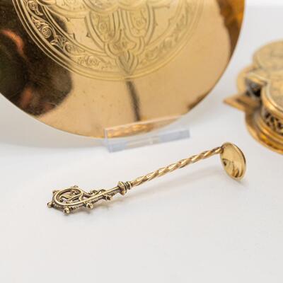 Chalice style Gothic - Style en Silver Cuppa / Brass / Stones, 19 th century