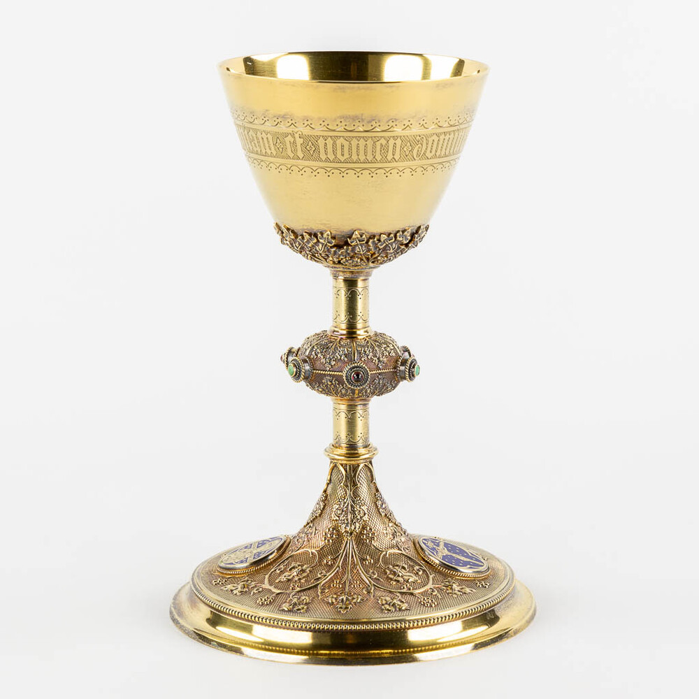 1 Gothic - Style Chalice By : Bourdon Gent Belgium