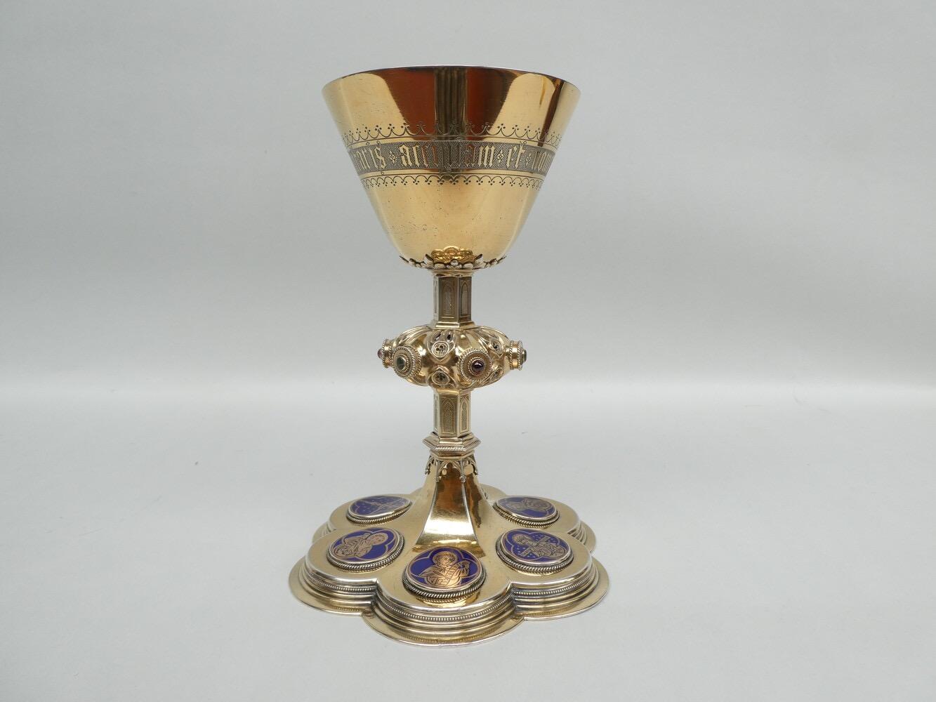 1 Gothic - Style  Chalice. By: Bourdon. More Detail Pictures Of Nr : 4943216