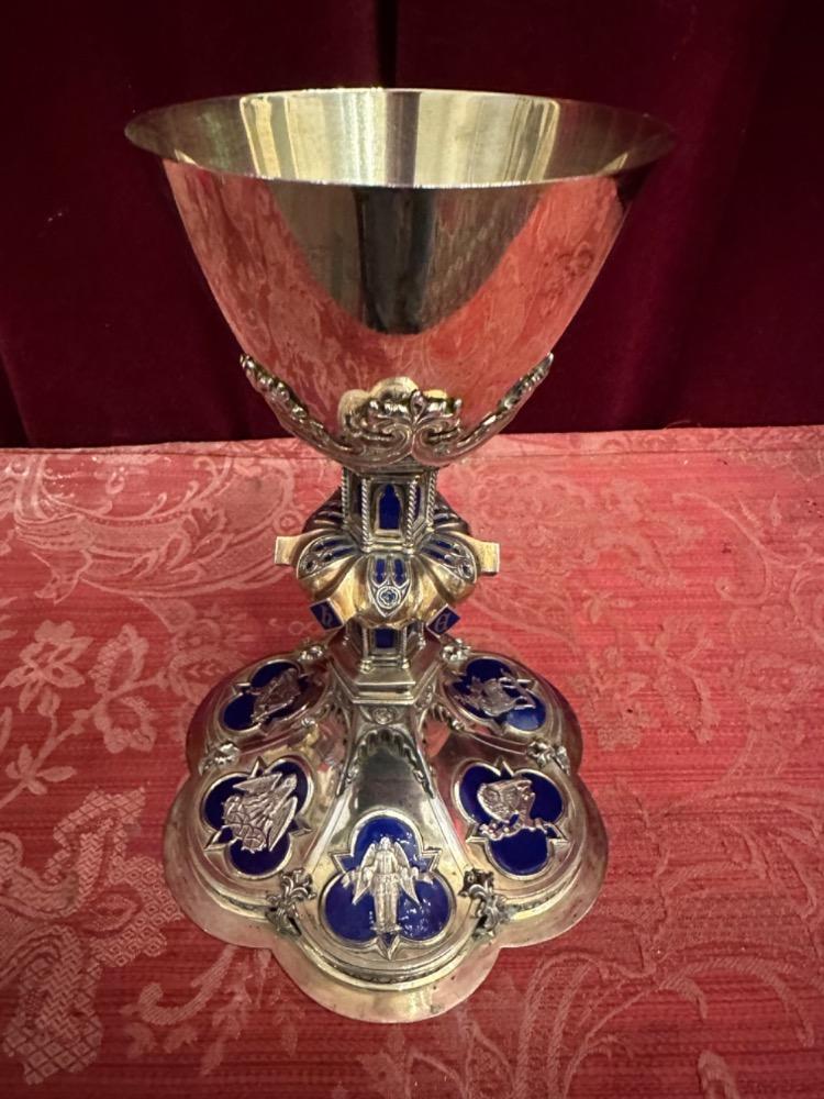 1 Gothic - Style Chalice Need To Be Cleaned.  Multiple Diamonds On The Base !