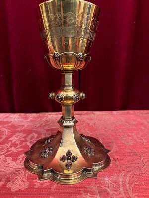 1 Gothic - Style Chalice Not Cleaned Yet. Tekst Cuppa : Calidem Salutaris Accipiam Et Nomen Dominis Invocab