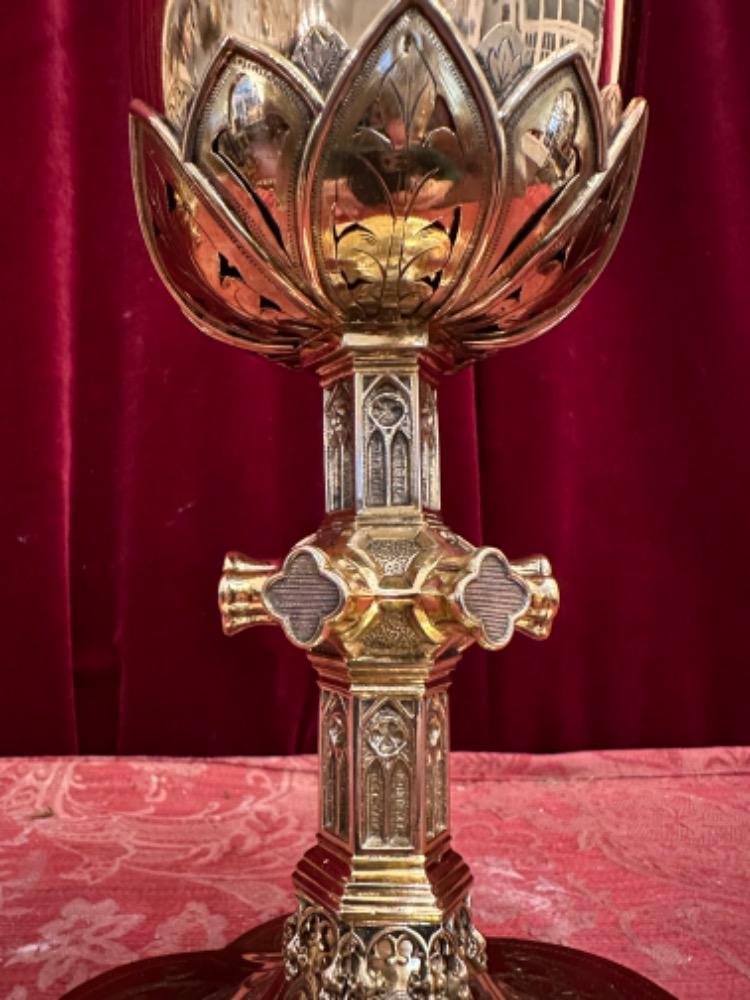 1 Gothic - Style Chalice Silversmith : W.N.M. Van Hooft (1897-1918)