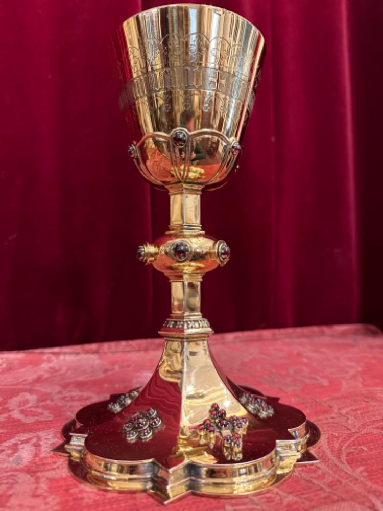 1 Gothic - Style Chalice Tekst Cuppa : Calidem Salutaris Accipiam Et Nomen Dominis Invocab