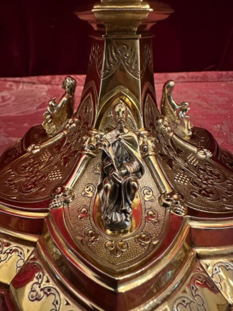 1 Gothic - Style Chalice With Original Paten