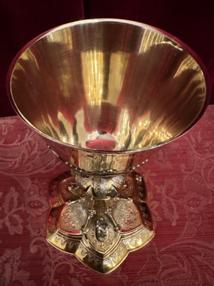 1 Gothic - Style Chalice With Original Paten