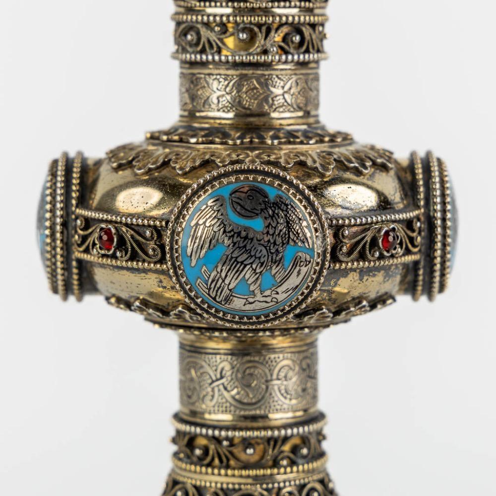 1 Gothic - Style Chalice With Original Paten & Spoon.