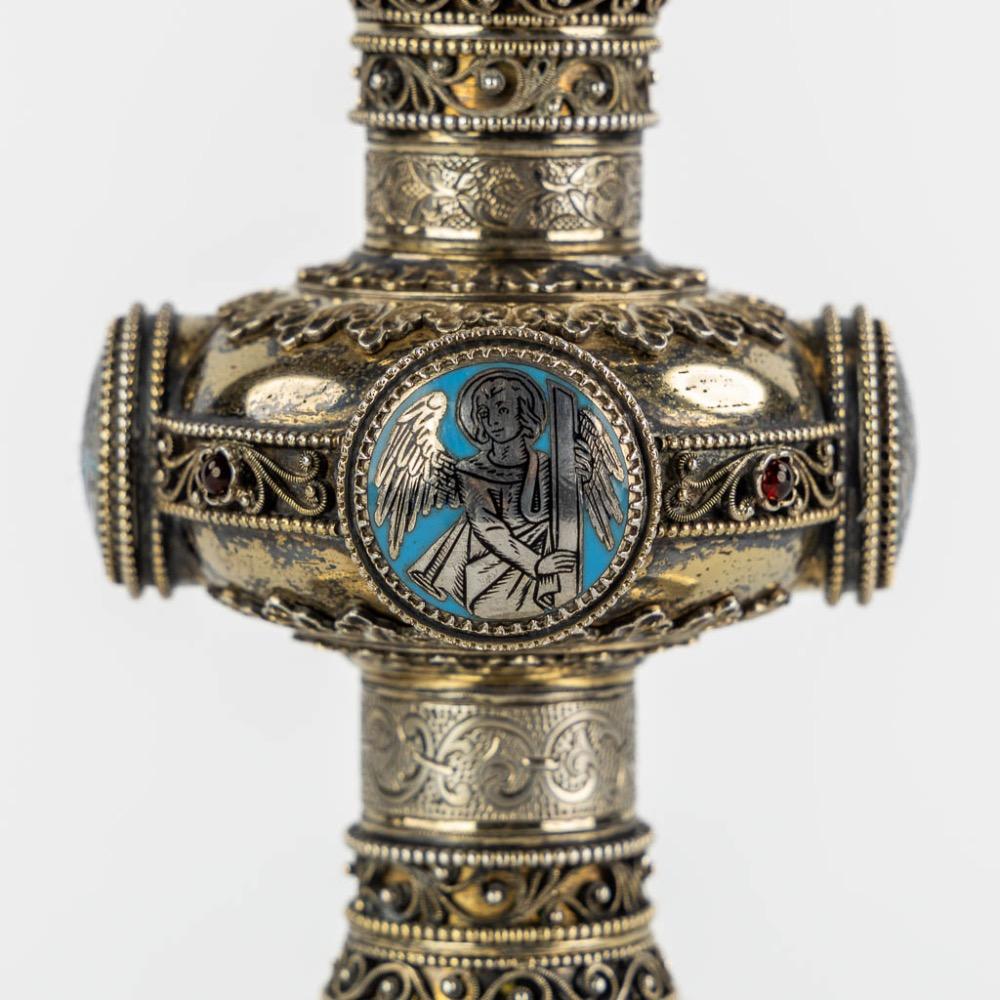 1 Gothic - Style Chalice With Original Paten & Spoon.