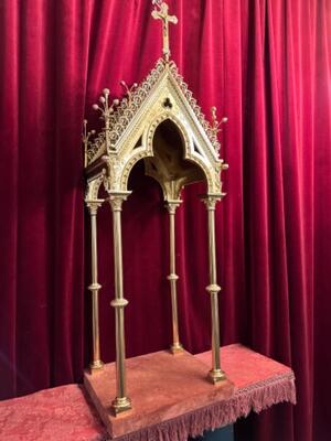 Chapel style Gothic - Style en Brass / Bronze / Polished and Varnished, Belgium  19 th century ( Anno 1885 )