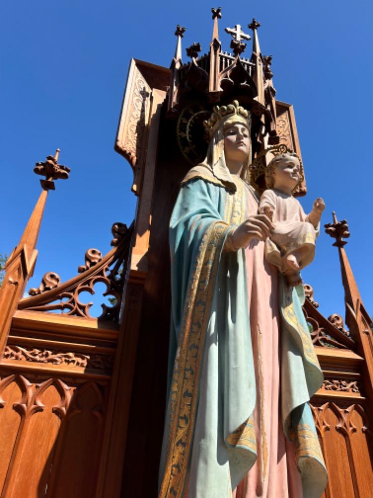 1 Gothic - Style Chapel With St. Mary & Child.