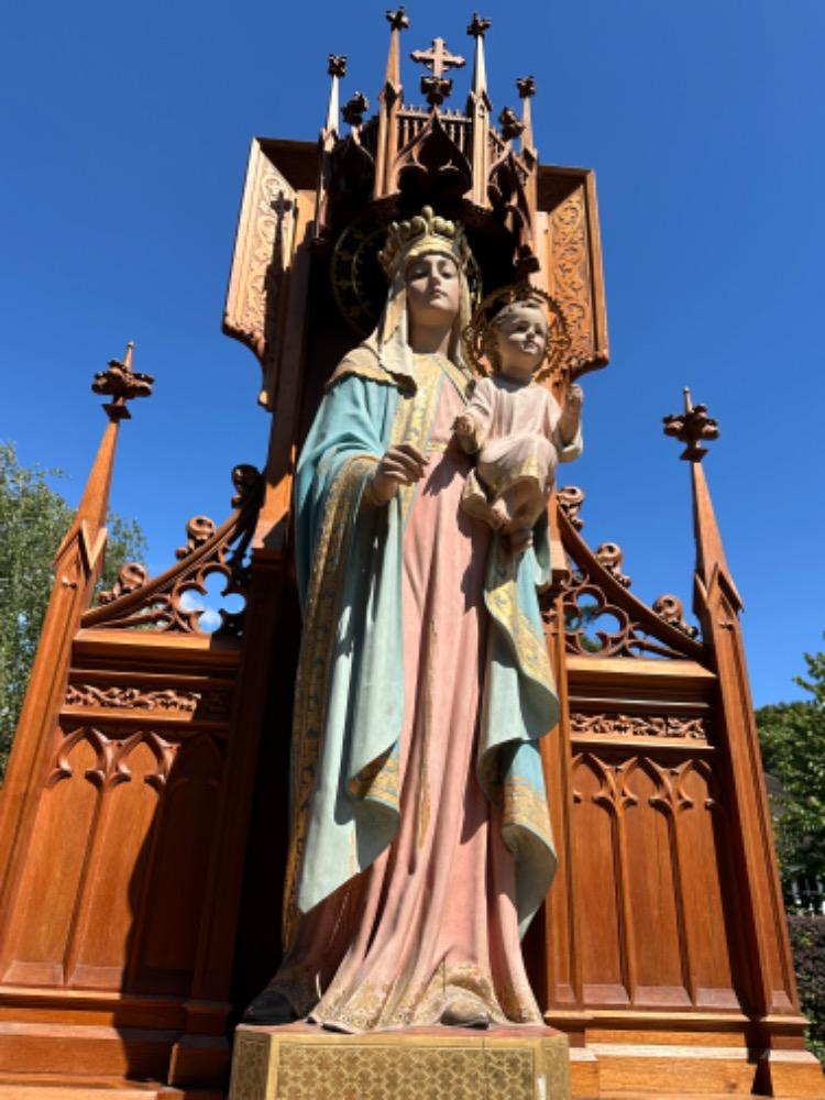 1 Gothic - Style Chapel With St. Mary & Child.