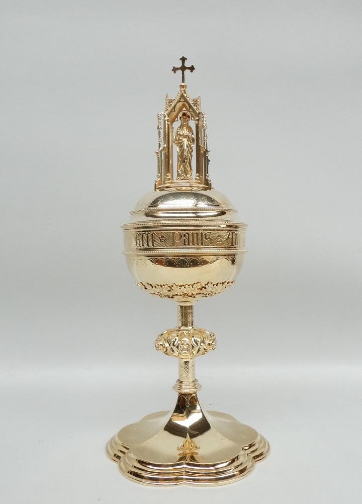 1 Gothic - Style Ciborium. By: Bourdon. More Detail Pictures Of Nr : 4944365