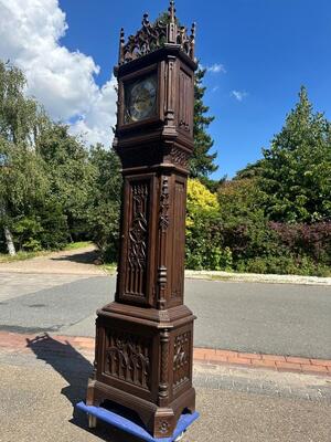 1 Gothic - style Clock Case Made By J.D. Jeager Meubelen Eeklo Belgium