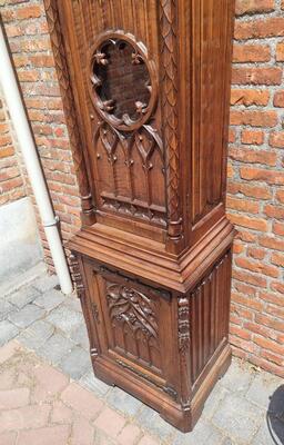 Clock Expected ! style Gothic - Style en Wood, France 19 th century