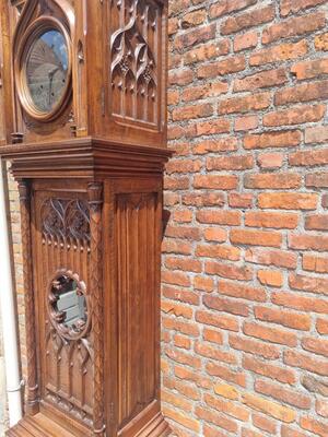 Clock Expected ! style Gothic - Style en Wood, France 19 th century