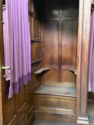 Confessional style Gothic - Style en Wood Oak, Antwerp - Belgium 19 th century ( Anno 1875 )