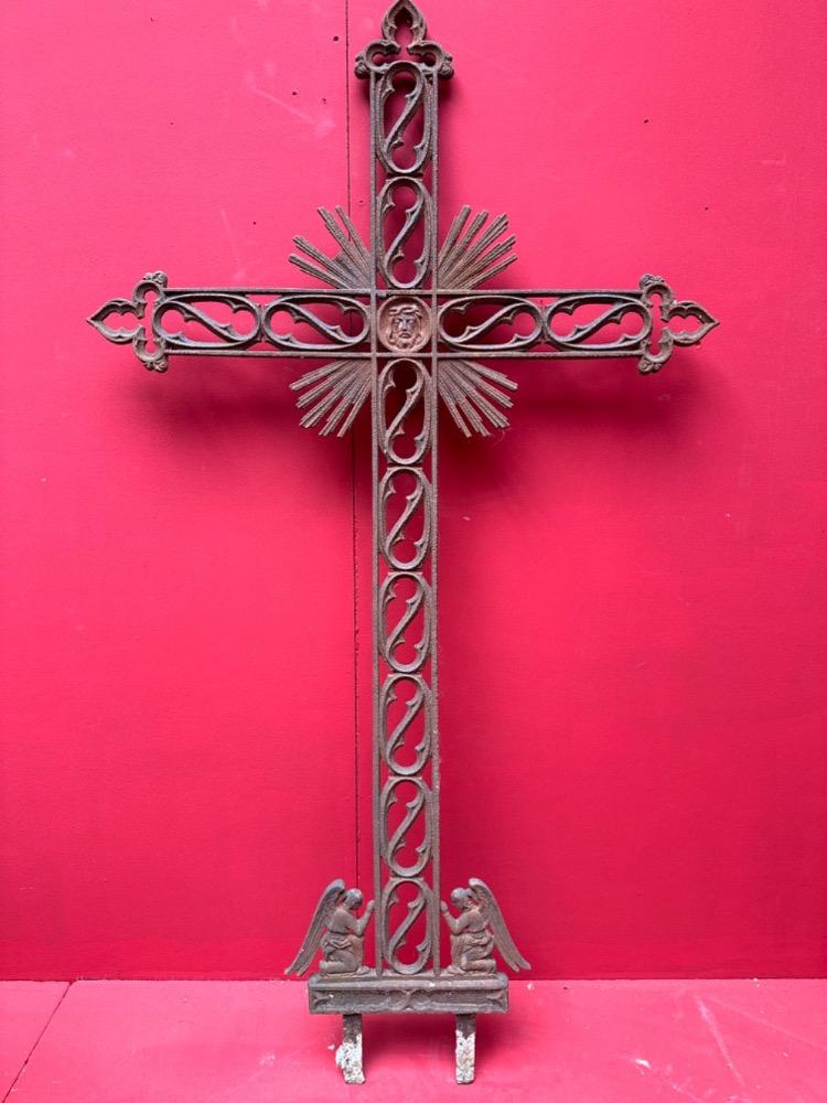 1 Gothic - Style Cross From Graveyard