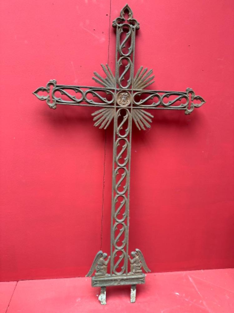 1 Gothic - Style Cross From Graveyard