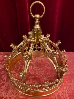Crown style Gothic - Style en Bronze / Polished and Varnished, Belgium 19 th century ( Anno 1875 )