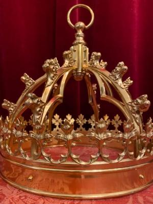 Crown style Gothic - Style en Bronze / Polished and Varnished, Belgium 19 th century ( Anno 1875 )