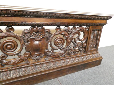 Double - Sided Communion Rail Expected ! style Gothic - Style en Wood, Belgium  19 th century