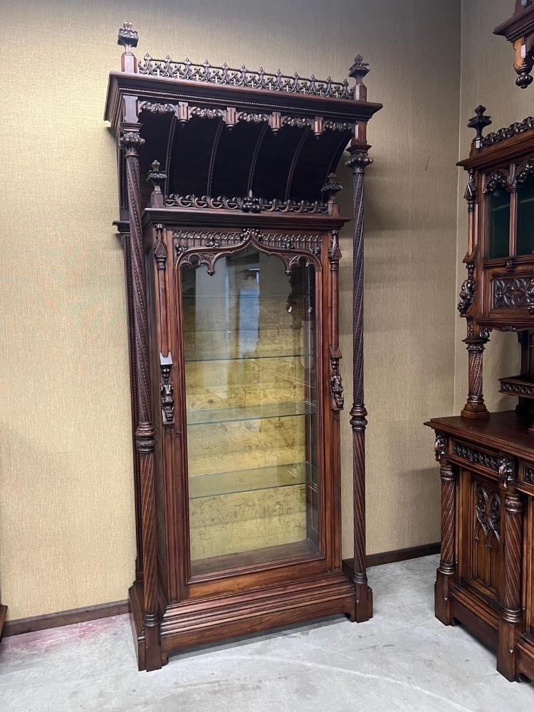 1 Gothic - Style Exceptional Cabinet Expected ! Signed : V. Aimone.