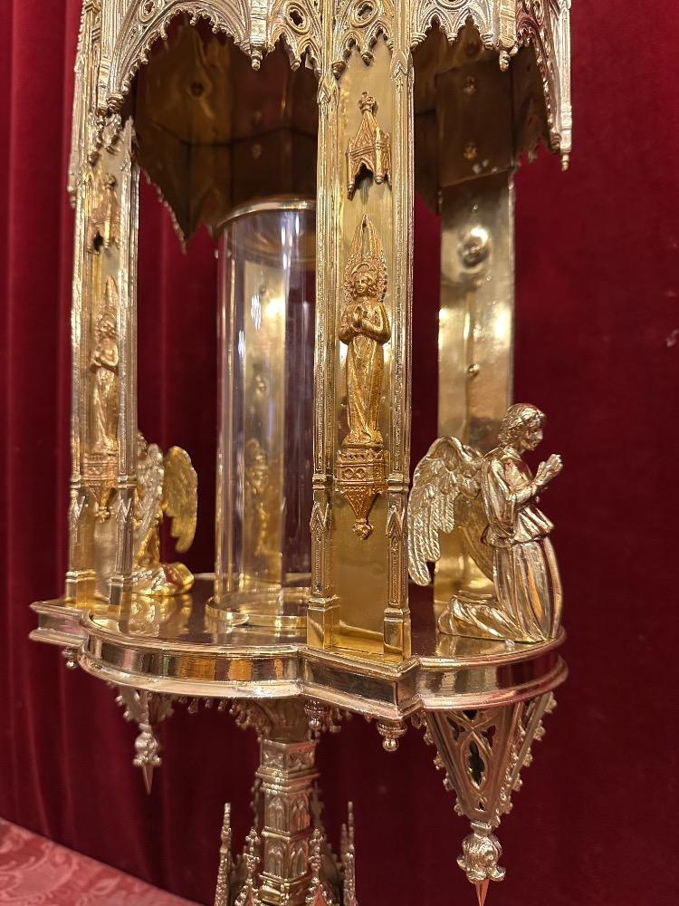 1 Gothic - Style Exceptional Cylinder Reliquary