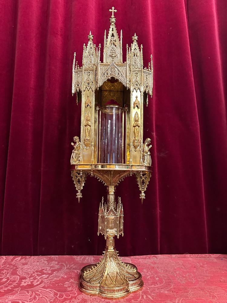 1 Gothic - Style Exceptional Cylinder Reliquary