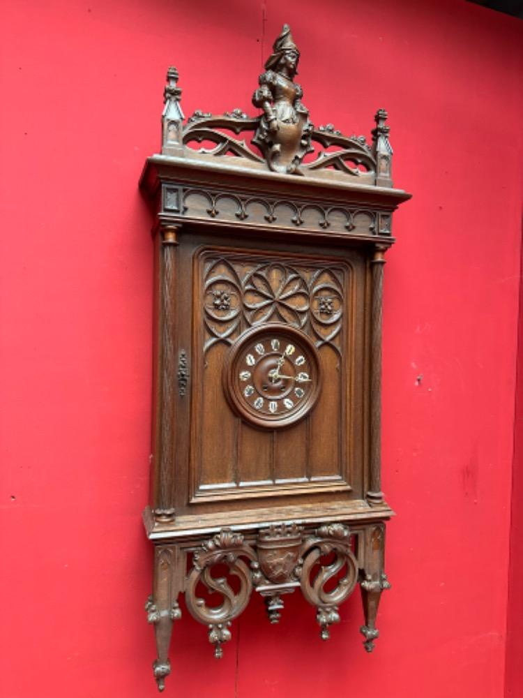 1 Gothic - Style Exceptional Hanging Clock Height 160 Cm.