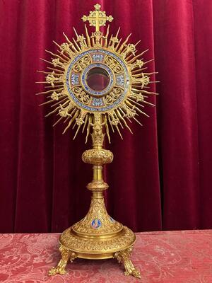 1 Gothic - Style Exceptional Monstrance By : Pierre Le Roux Paris