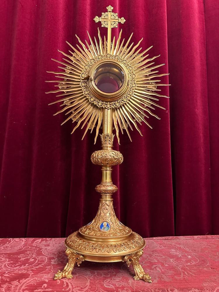 1 Gothic - Style Exceptional Monstrance By : Pierre Le Roux Paris