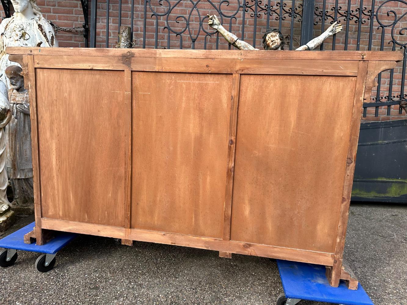 1 Gothic - Style Exceptional Sacristy Cabinet