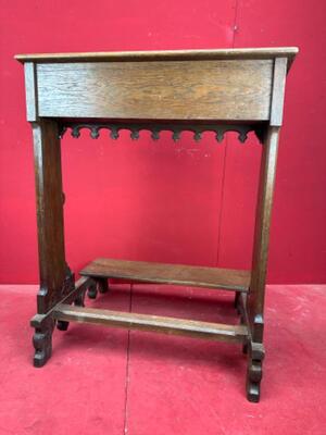 Kneeler style Gothic - Style en Wood Oak, Belgium  19 th century ( Anno 1865 )