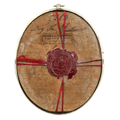 Large Multi Reliquary - Relics Holy Family & Multiple Important Saints style Gothic - Style en Bronze / Glass / Originally Sealed, Italy  19 th century