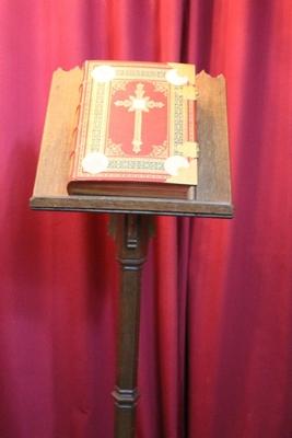 Missal Stand style Gothic - style en Oak wood, Belgium 19th century