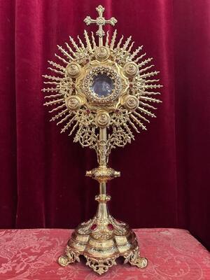 1 Gothic - Style Monstrance With Orignal Lunula